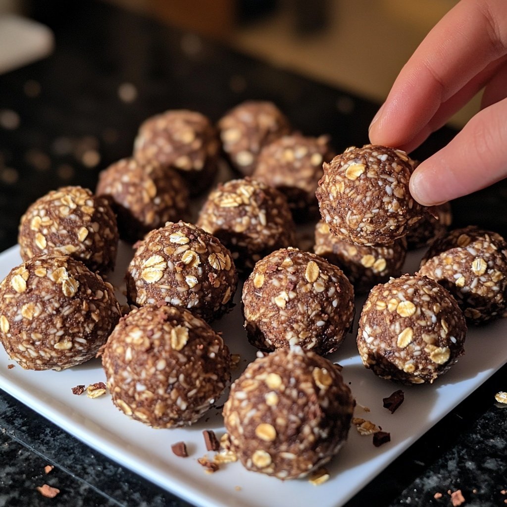 Protein Balls with Cocoa Nibs