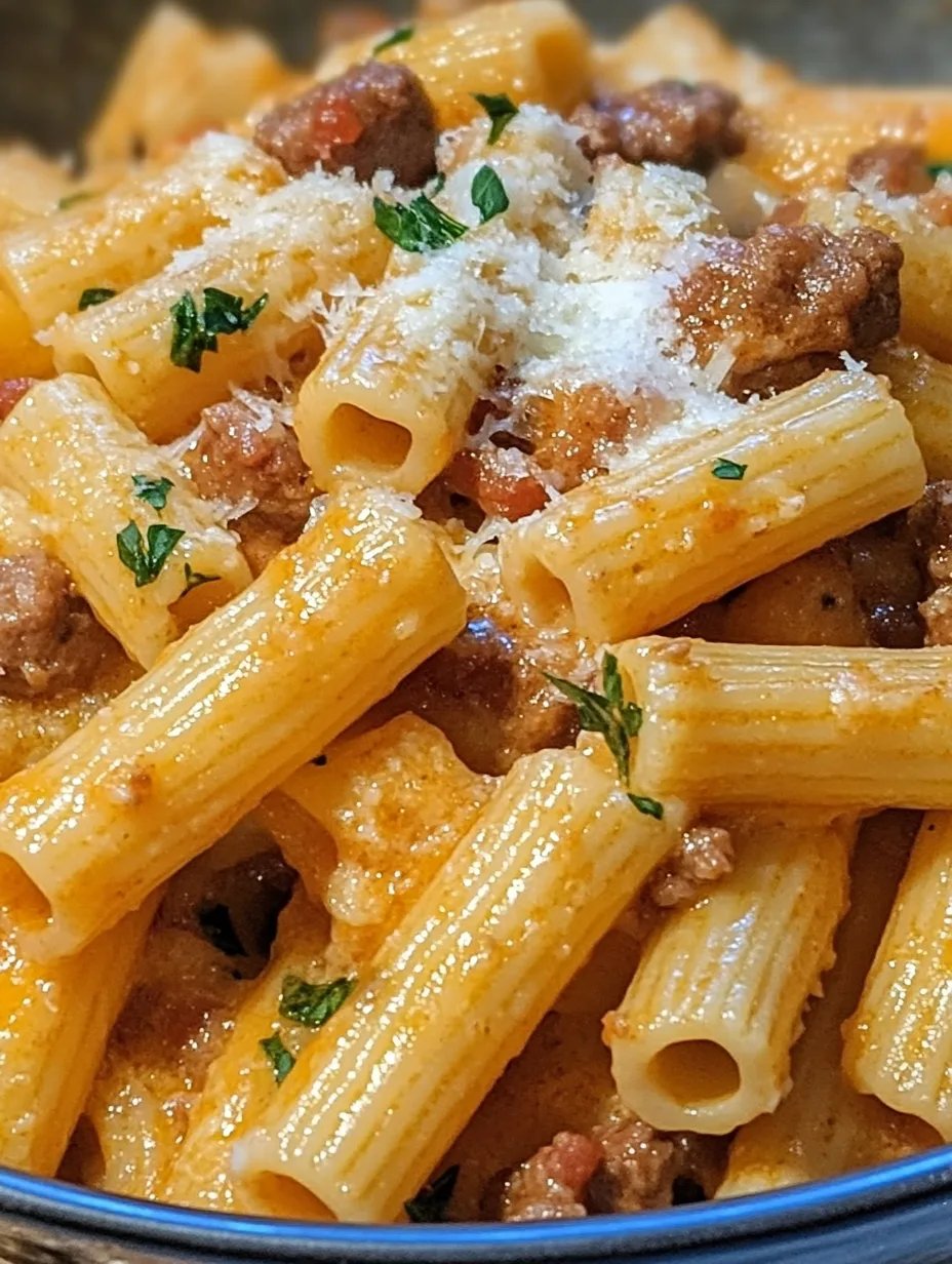 Creamy Italian Sausage Rigatoni