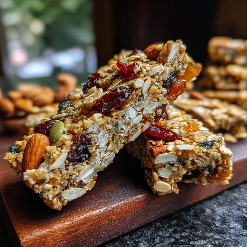 Healthy Snack No Bake Granola Bars