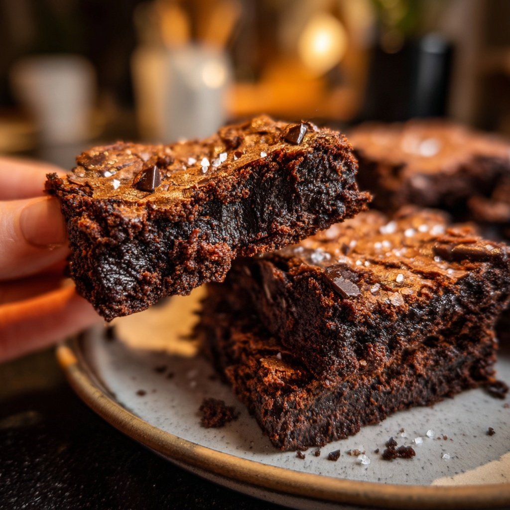 Fudgy Sourdough Discard Brownies