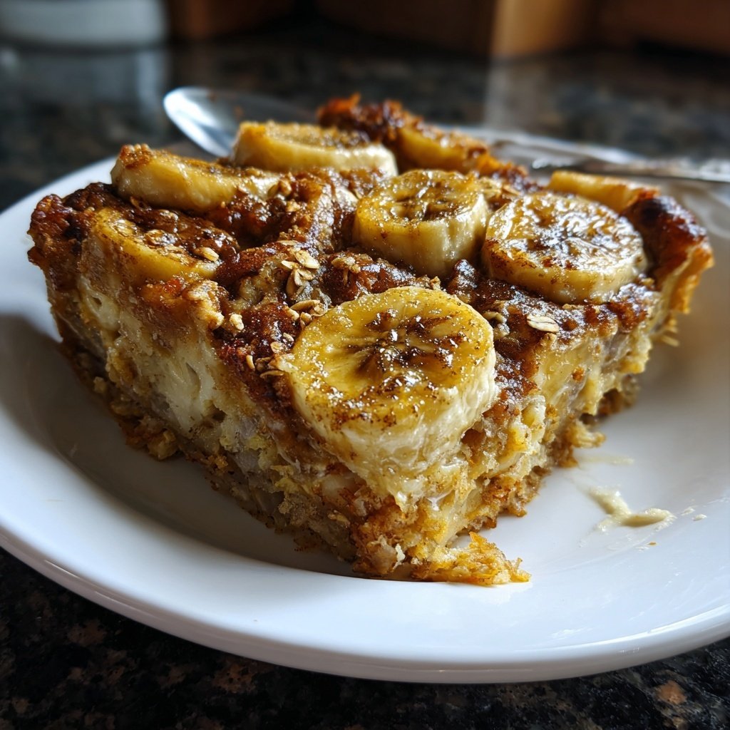 Banana Oat Yogurt Bake