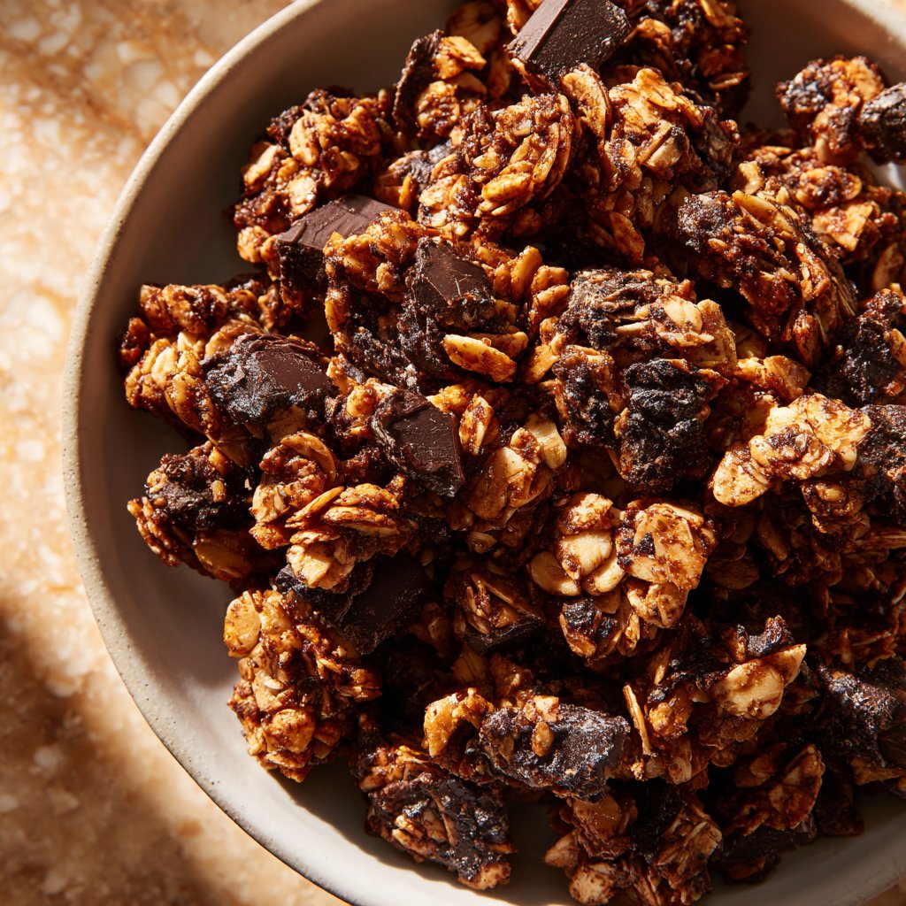 Valentines Snacks Chocolate Granola Clusters