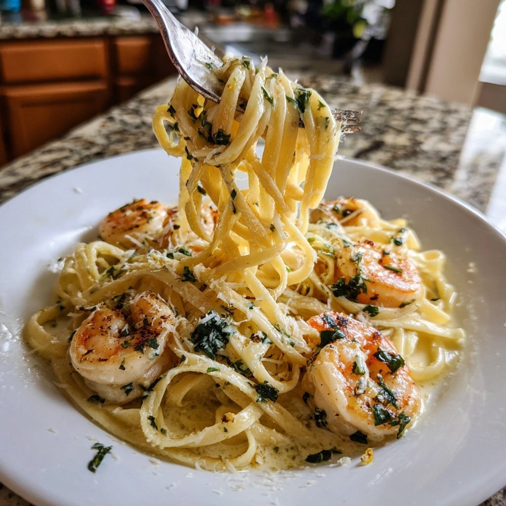 Creamy Lemon Shrimp Pasta