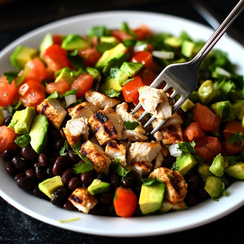 Light Chicken Burrito Bowl Lunch