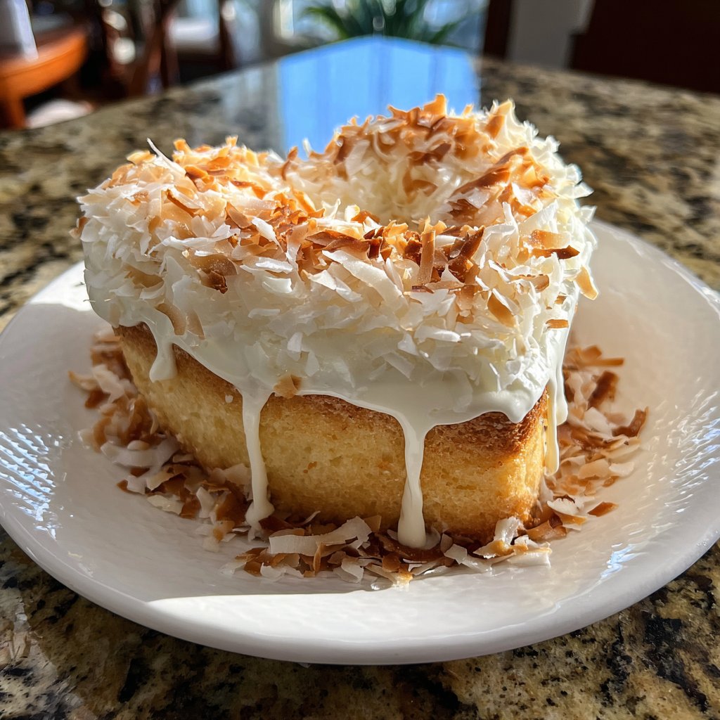 Mini Heart Cake with Coconut Cream
