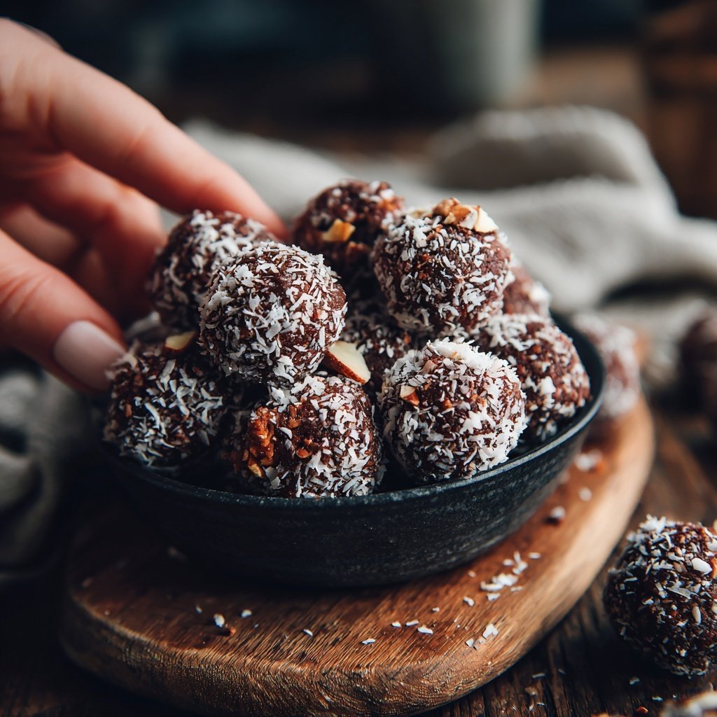 Chocolate Date Energy Balls