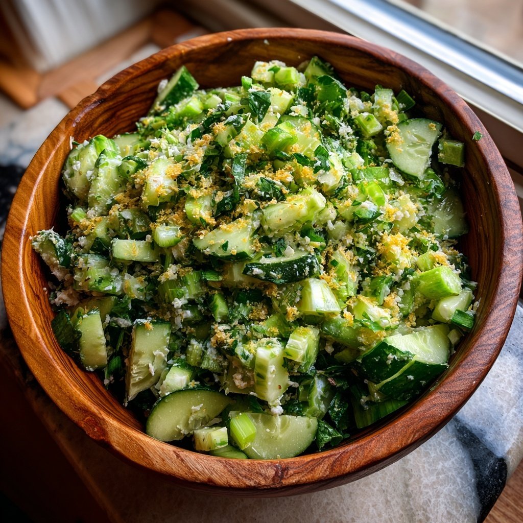 Celery Cucumber Crunch Salad