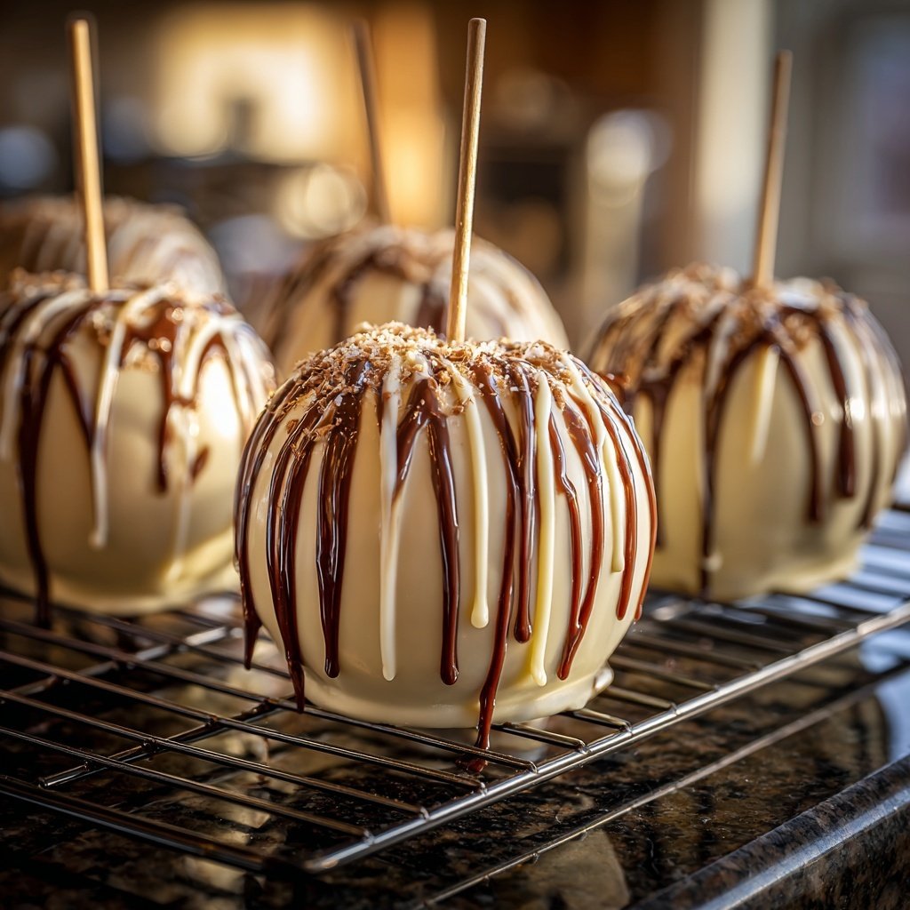 White Chocolate Candy Apples