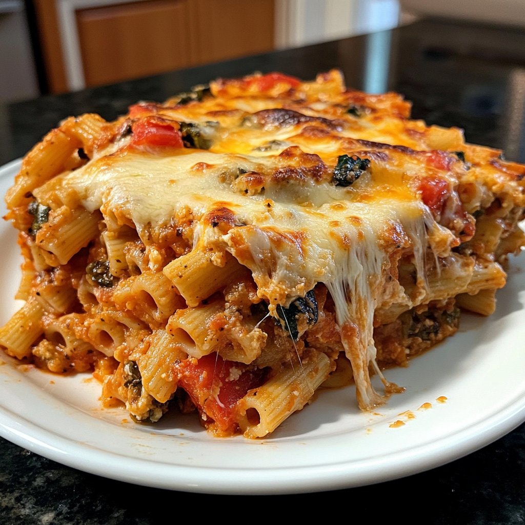 Healthy Baked Ziti Casserole Recipe