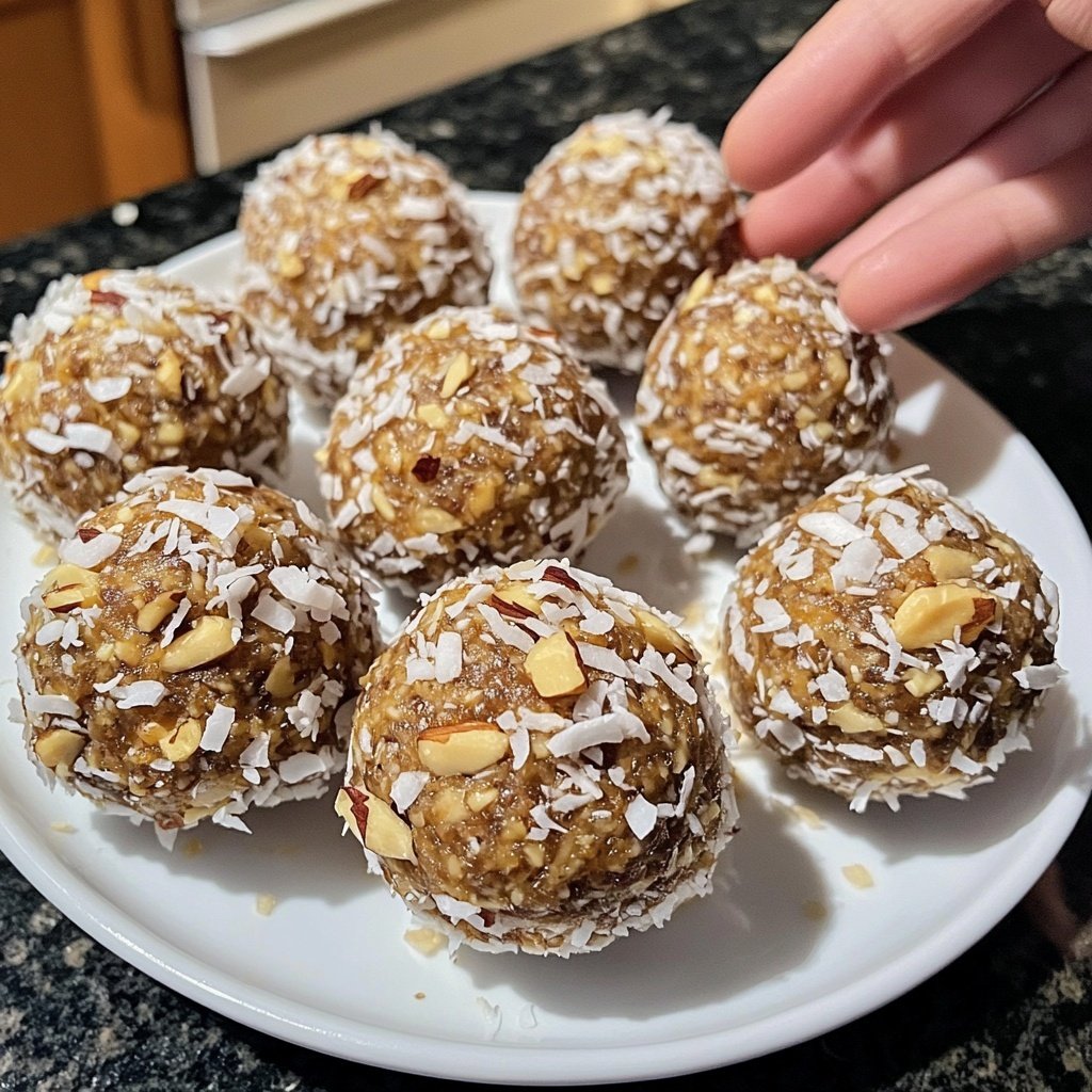 Protein Balls with Almond Milk