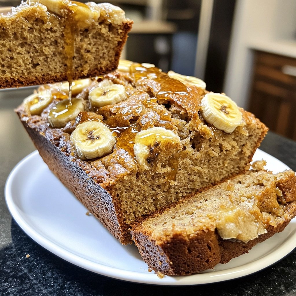 Moist Banana Bread with Ripe Bananas